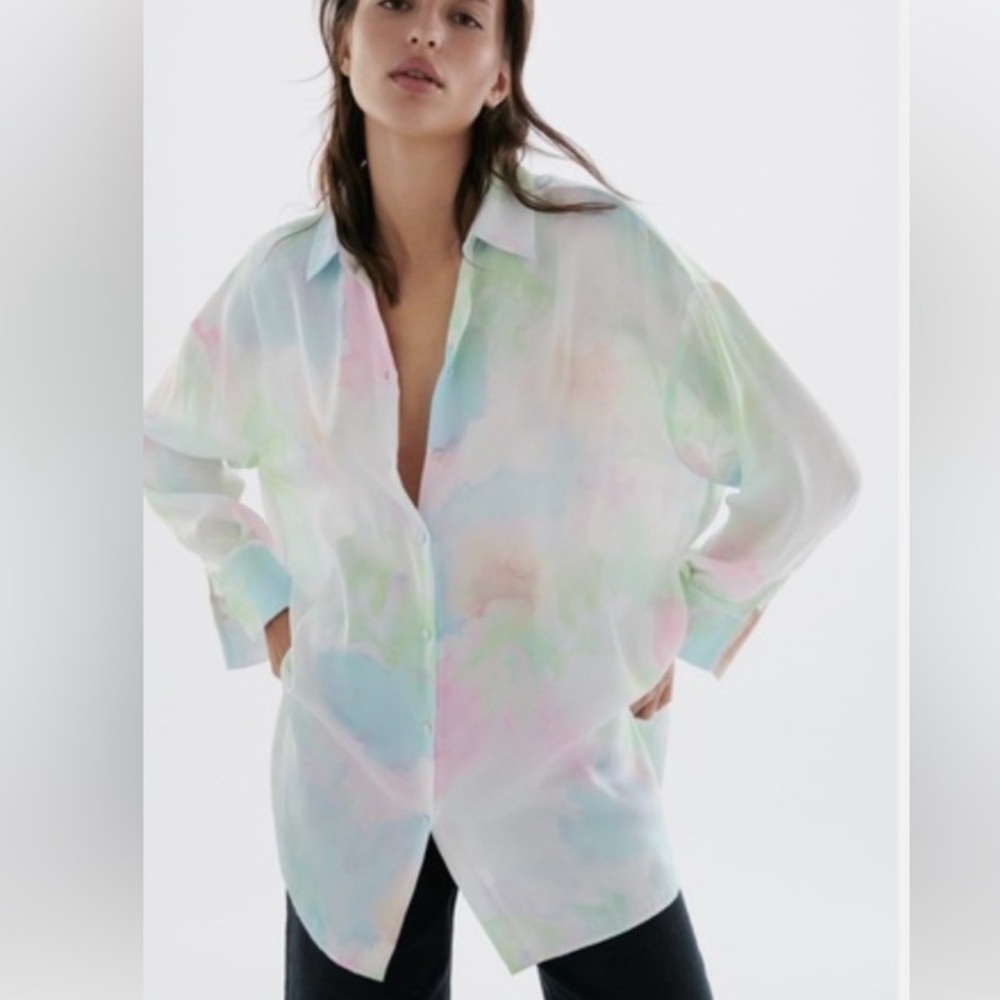 Zara New Silk blouse